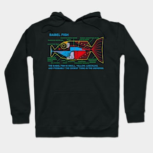 NDVH Babel Fish H2G2 T-shirt ajusté Hoodie